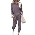 PRETTYGARDEN Airport Travel Outfit Women Fall 2 Piece Matching Lounge Sets