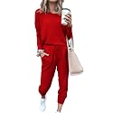 PRETTYGARDEN Airport Travel Outfit Women Fall 2 Piece Matching Lounge Sets