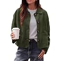 PRETTYGARDEN Faux Suede Casual Cropped Fall Jacket for Women Trendy 2026