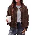 PRETTYGARDEN Faux Suede Casual Cropped Fall Jacket for Women Trendy 2026