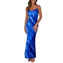 PRETTYGARDEN Women's 2026 Summer Floral Spaghetti Strap Maxi Dress Stretch Sexy Bodycon Dress Backless Slip Long Dresses