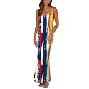 PRETTYGARDEN Women's 2026 Summer Floral Spaghetti Strap Maxi Dress Stretch Sexy Bodycon Dress Backless Slip Long Dresses