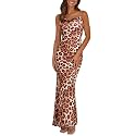 PRETTYGARDEN Women's 2026 Summer Floral Spaghetti Strap Maxi Dress Stretch Sexy Bodycon Dress Backless Slip Long Dresses