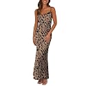 PRETTYGARDEN Women's 2026 Summer Floral Spaghetti Strap Maxi Dress Stretch Sexy Bodycon Dress Backless Slip Long Dresses