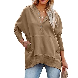 PRETTYGARDEN Womens Casual Long Sleeve Zipper Sweatshirt