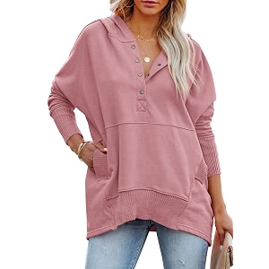 PRETTYGARDEN Womens Casual Long Sleeve Zipper Sweatshirt