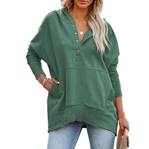 PRETTYGARDEN Womens Casual Long Sleeve Zipper Sweatshirt