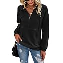 PRETTYGARDEN Women39s Casual Long Sleeve Zipper Sweatshirt