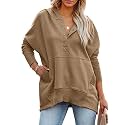 PRETTYGARDEN Women39s Casual Long Sleeve Zipper Sweatshirt