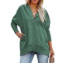 PRETTYGARDEN Women39s Casual Long Sleeve Zipper Sweatshirt