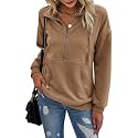 PRETTYGARDEN Women39s Casual Long Sleeve Zipper Sweatshirt