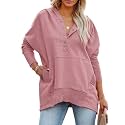 PRETTYGARDEN Women39s Casual Long Sleeve Zipper Sweatshirt