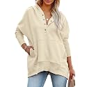 PRETTYGARDEN Women's Casual Long Sleeve Sweatshirt Half Zip Pullover Tops