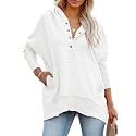 PRETTYGARDEN Women39s Casual Long Sleeve Zipper Sweatshirt