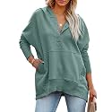 PRETTYGARDEN Women39s Casual Long Sleeve Zipper Sweatshirt