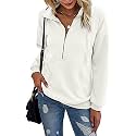 PRETTYGARDEN Women39s Casual Long Sleeve Zipper Sweatshirt