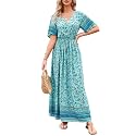 PRETTYGARDEN Women39s Casual Summer Boho Floral Print