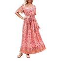 PRETTYGARDEN Women39s Casual Summer Boho Floral Print