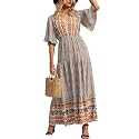 PRETTYGARDEN Women39s Casual Summer Boho Floral Print