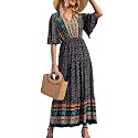 PRETTYGARDEN Women39s Casual Summer Boho Floral Print