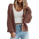 PRETTYGARDEN Women's Chunky Knit Open Front Cardigan Sweaters Fall Outfits