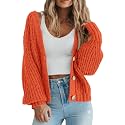 PRETTYGARDEN Women's Chunky Knit Open Front Cardigan Sweaters Fall Outfits