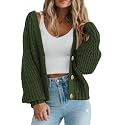 PRETTYGARDEN Women's Chunky Knit Open Front Cardigan Sweaters Fall Outfits