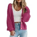 PRETTYGARDEN Women's Chunky Knit Open Front Cardigan Sweaters Fall Outfits