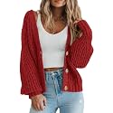 PRETTYGARDEN Women's Chunky Knit Open Front Cardigan Sweaters Fall Outfits