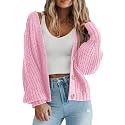 PRETTYGARDEN Women's Chunky Knit Open Front Cardigan Sweaters Fall Outfits