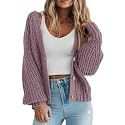 PRETTYGARDEN Women's Chunky Knit Open Front Cardigan Sweaters Fall Outfits