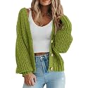PRETTYGARDEN Women's Chunky Knit Open Front Cardigan Sweaters Fall Outfits