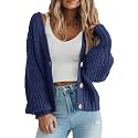 PRETTYGARDEN Women's Chunky Knit Open Front Cardigan Sweaters Fall Outfits