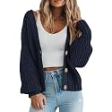 PRETTYGARDEN Women's Chunky Knit Open Front Cardigan Sweaters Fall Outfits