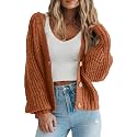 PRETTYGARDEN Women's Chunky Knit Open Front Cardigan Sweaters Fall Outfits