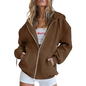 PRETTYGARDEN Womens Fall Zip Up Hoodies Sweatshirts