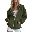 PRETTYGARDEN Women's Fall Zip Up Hoodies Sweatshirts
