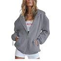 PRETTYGARDEN Women's Fall Zip Up Hoodies Sweatshirts
