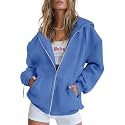 PRETTYGARDEN Women's Fall Zip Up Hoodies Sweatshirts