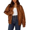 PRETTYGARDEN Women's Faux Leather Motorcycle Jackets