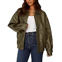 PRETTYGARDEN Women's Faux Leather Motorcycle Jackets