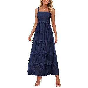 PRETTYGARDEN Womens Summer Dresses 2026 Sleeveless Smocked