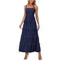 PRETTYGARDEN Women39s Summer Dresses 2026 Sleeveless Smocked