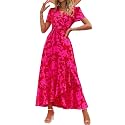 PRETTYGARDEN Women39s Summer Wrap Maxi Dress Casual