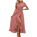PRETTYGARDEN Women39s Summer Wrap Maxi Dress Casual