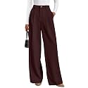 PRETTYGARDEN Women's Tailored Wide Leg Work Dress Pants