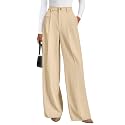 PRETTYGARDEN Women's Tailored Wide Leg Work Dress Pants