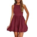 PRETTYGARDEN Womens Summer Bubble Sleeveless Mini Dress
