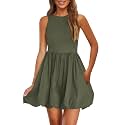 PRETTYGARDEN Womens Summer Bubble Sleeveless Mini Dress