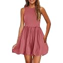 PRETTYGARDEN Womens Summer Bubble Sleeveless Mini Dress